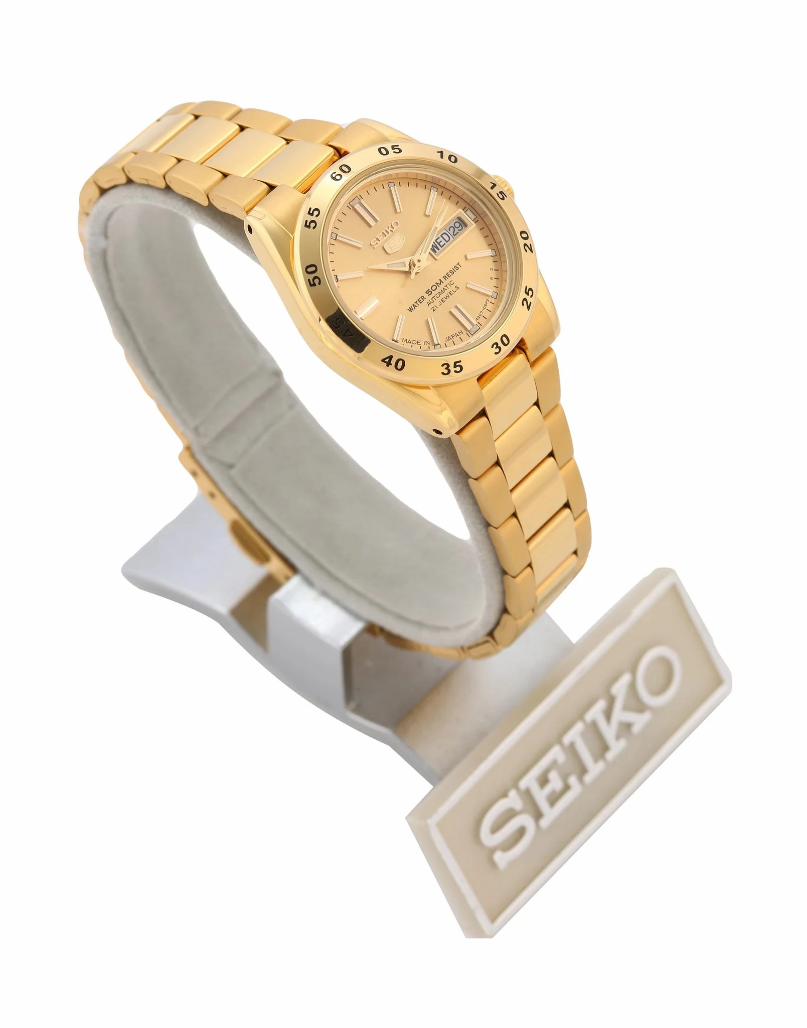 SEIKO SYMG44K1 Automatic Gold Stainless Steel Watch for Women