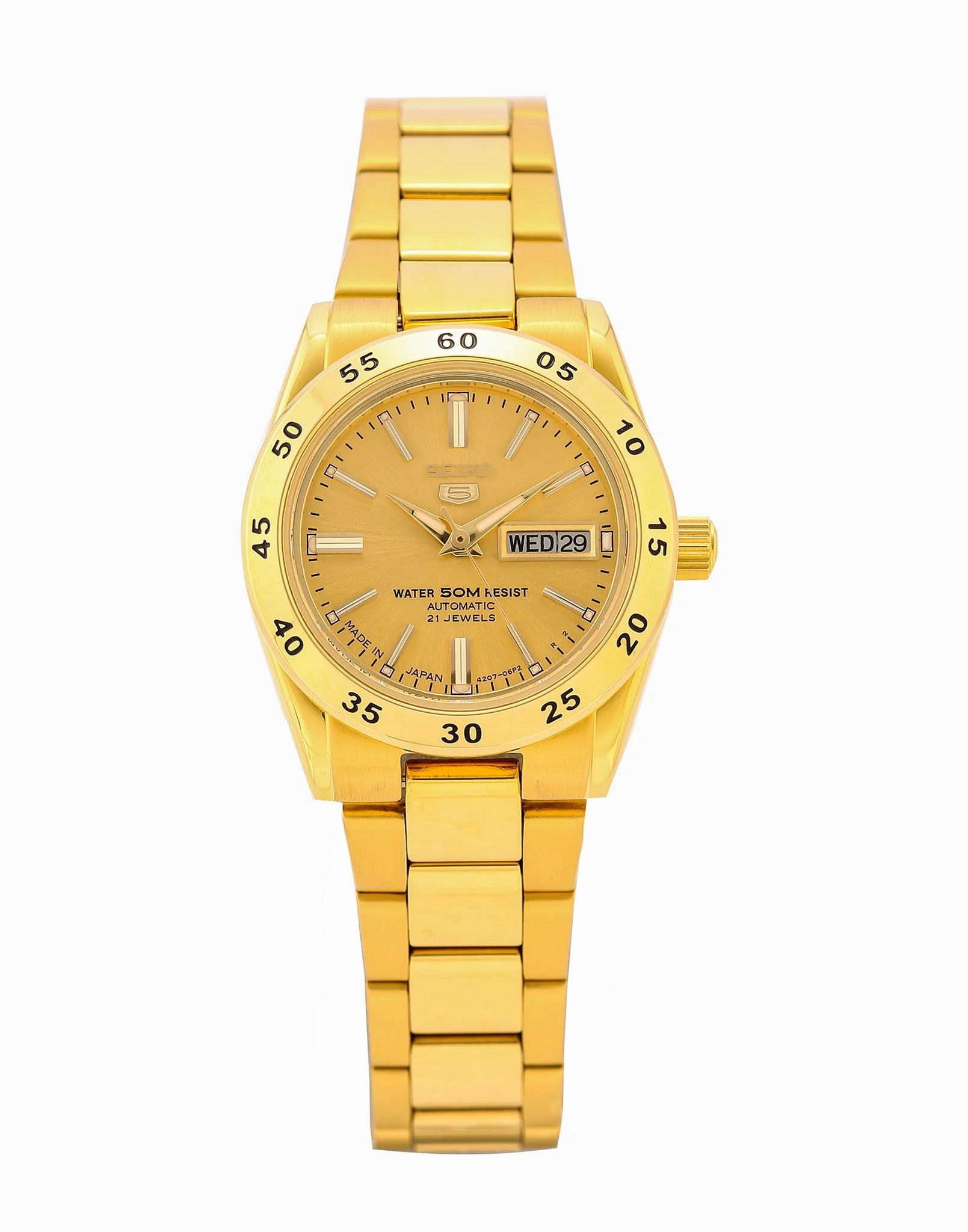 SEIKO SYMG44K1 Automatic Gold Stainless Steel Watch for Women