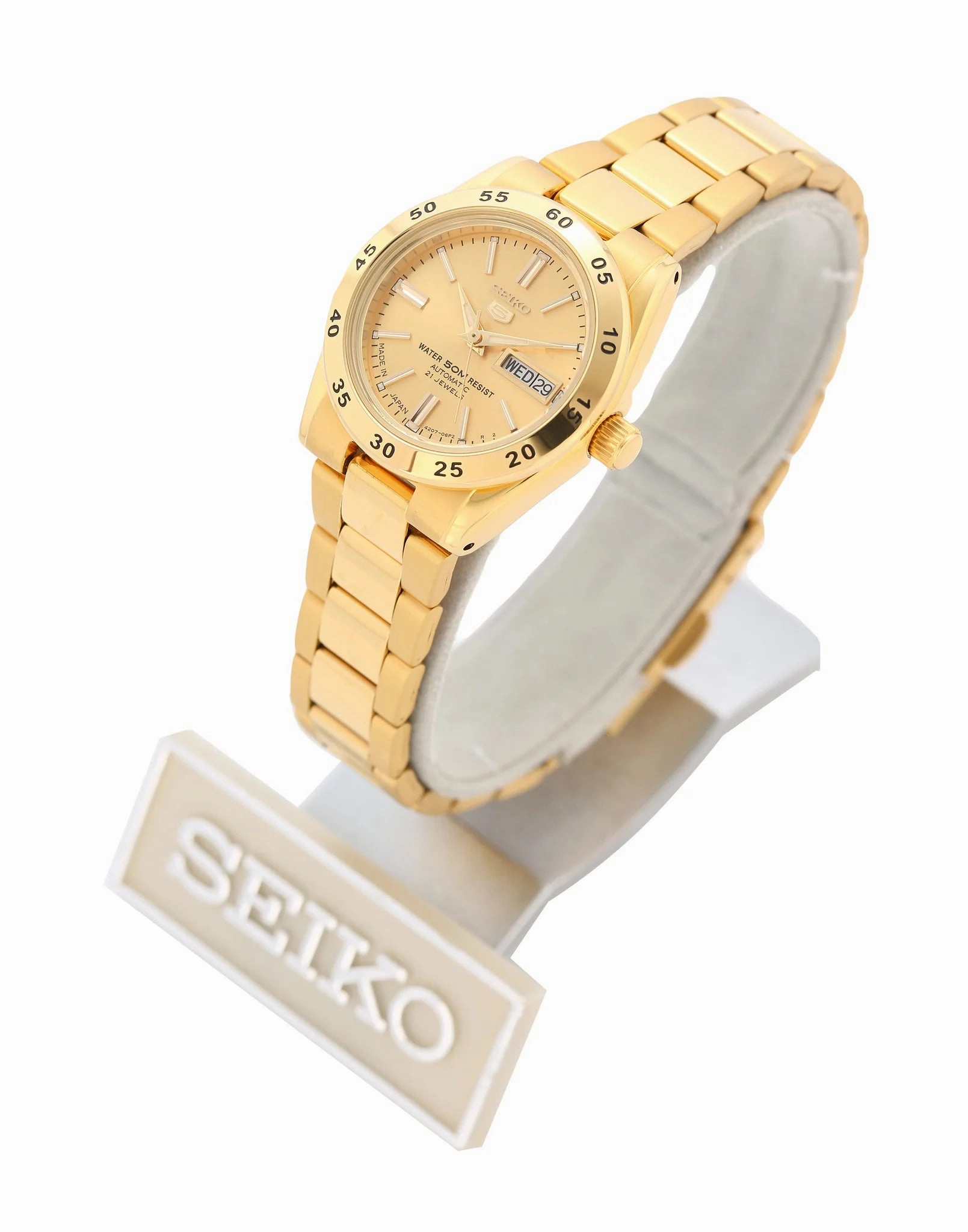 SEIKO SYMG44K1 Automatic Gold Stainless Steel Watch for Women
