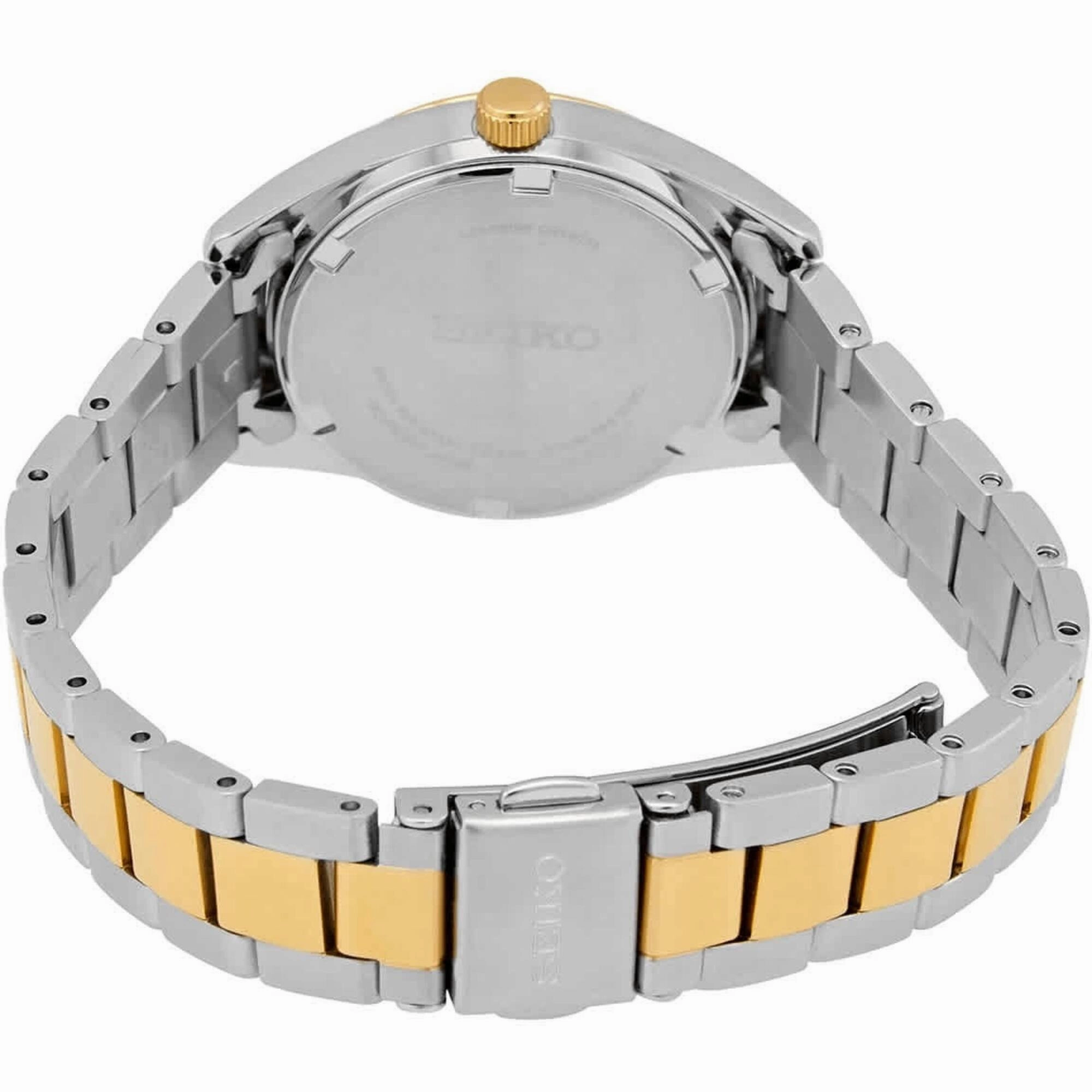 Seiko Women's Watch - Classic Quartz Gold Tone Dial Two Tone Bracelet | SUR354P1