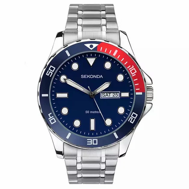 Sekonda Balearic Mens Day Date Sports Watch 1607