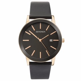 Sekonda Black Strap Mens Watch 1837