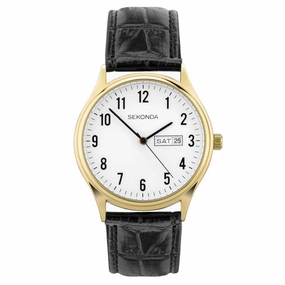 Sekonda Classic Easy Reader Leather Strap Watch 30123