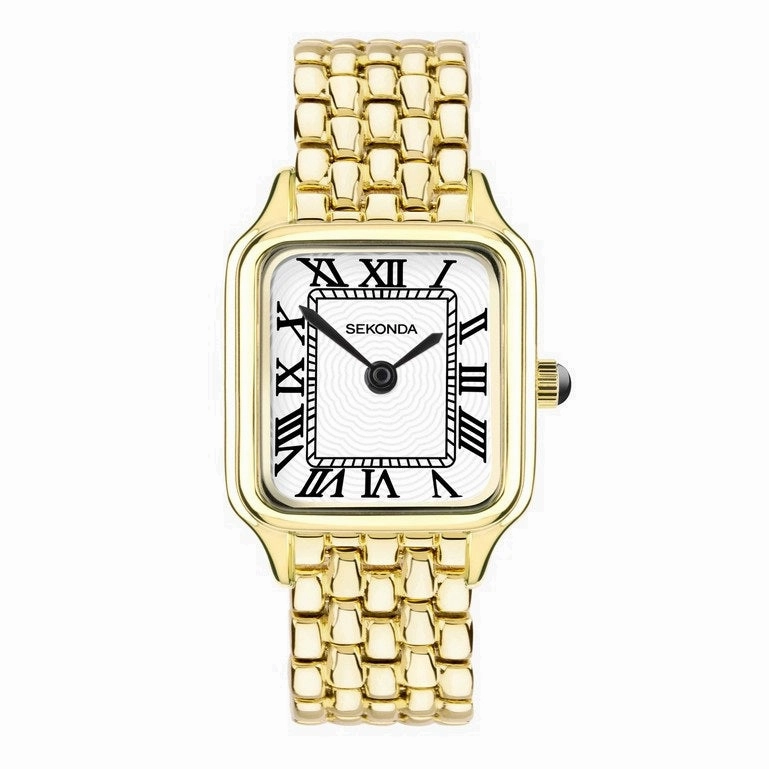 Sekonda Classic Monica Maxi Gold Plated Ladies Watch 40657