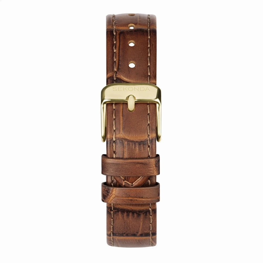 Sekonda Colette Ladies Watch Classsic Collection Brown Strap 40695