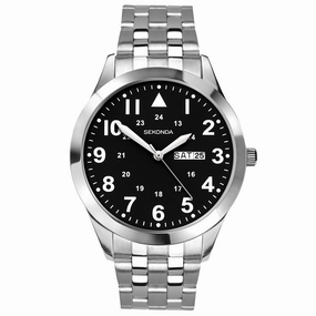 Sekonda Day Date Stainless Steel Mens Watch 1663