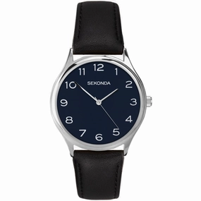 Sekonda Easy Reader Black Strap Mens Watch 1852