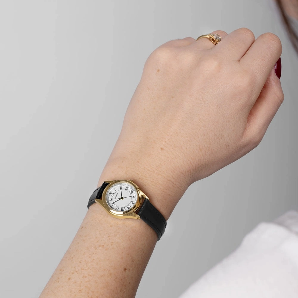 Sekonda Evans Classic Black Leather Strap Ladies Watch 40686