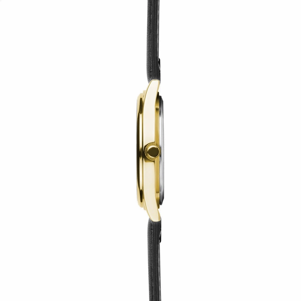Sekonda Evans Classic Black Leather Strap Men's Watch 30250