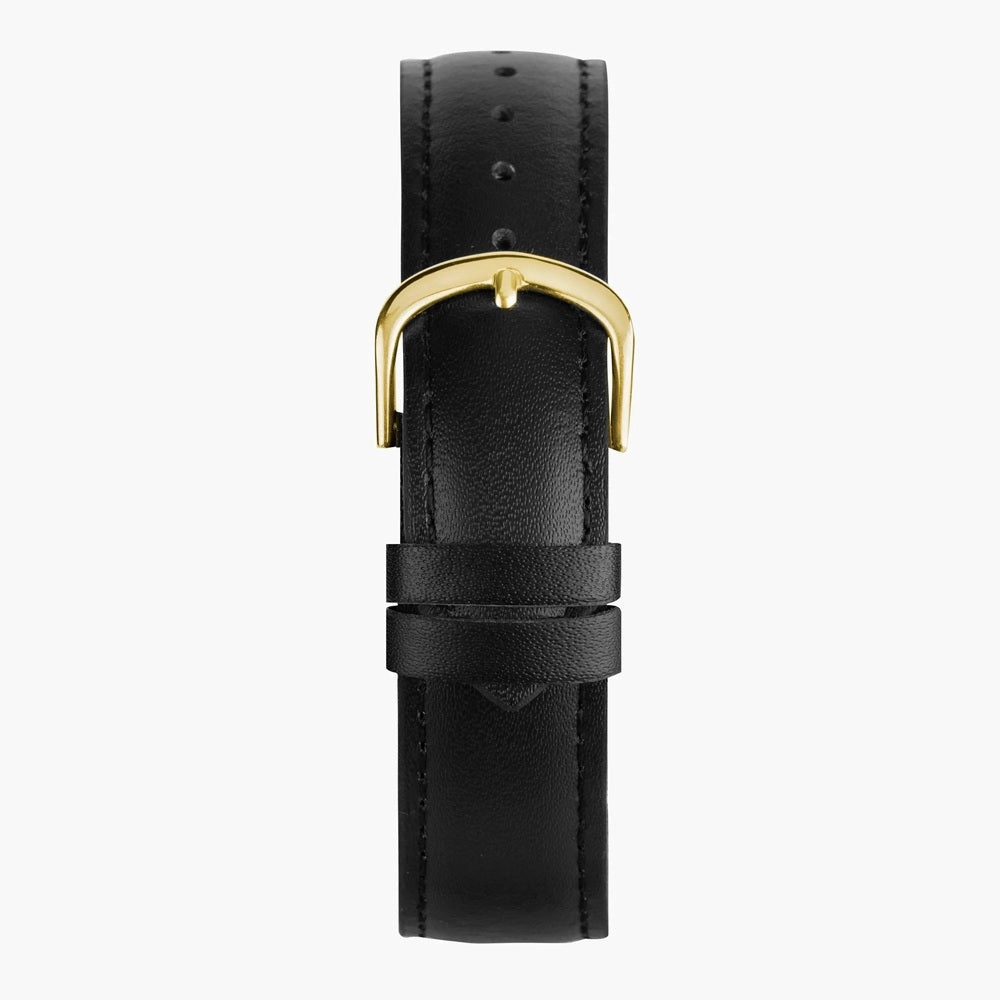 Sekonda Evans Classic Black Leather Strap Men's Watch 30250