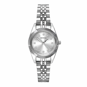 Sekonda Francis Stone Set Silver Dial Ladies Watch 40689