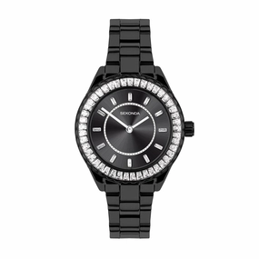Sekonda Ladies Classic Margot Black IP Watch 40659