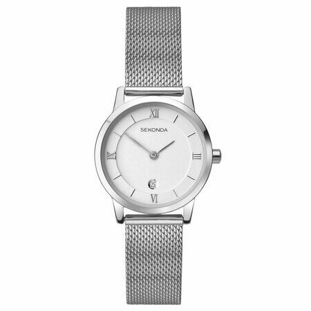 Sekonda Silver Case White DialWomens Watch SK2101