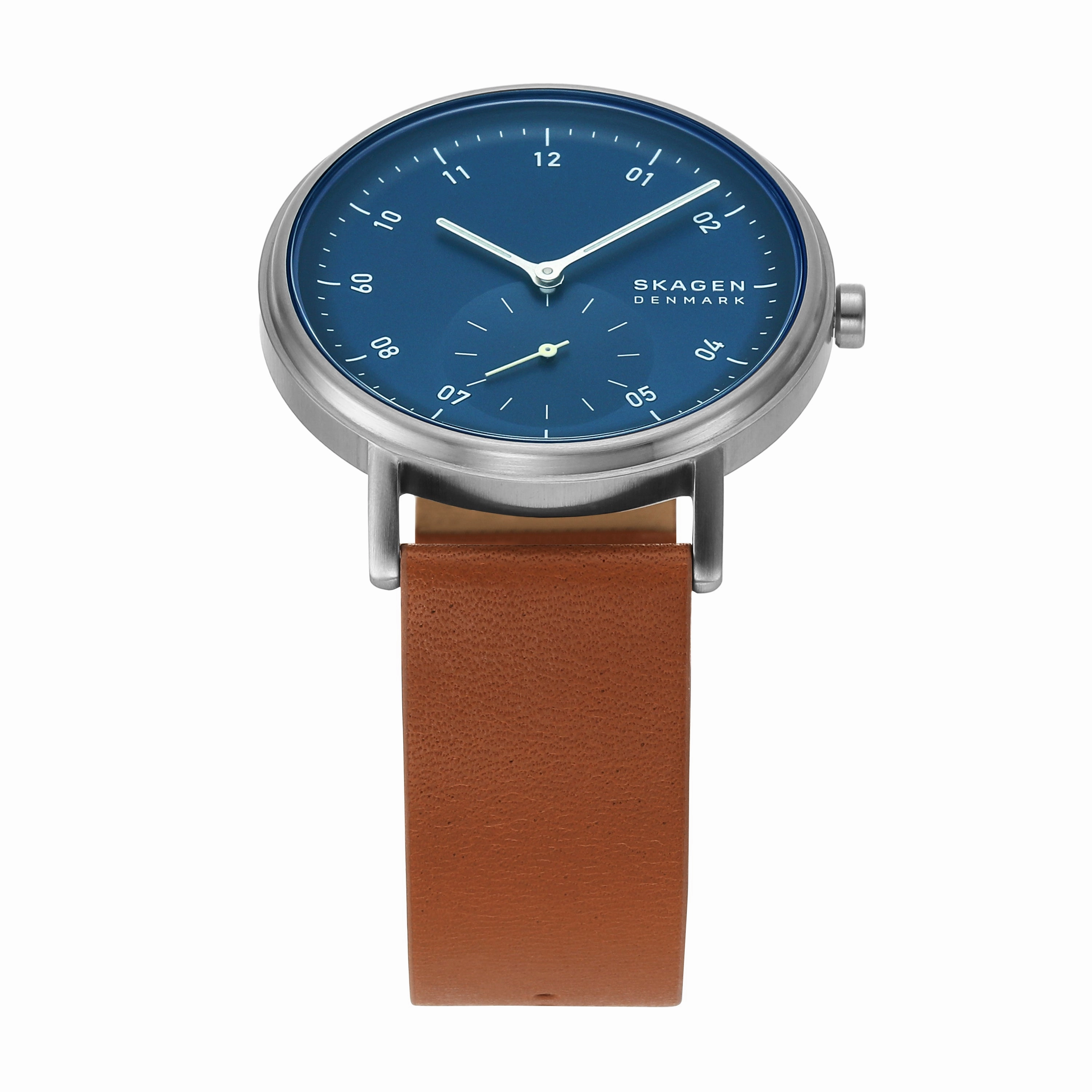 Skagen Kuppel Stylish Leather Strap Watch SKW6888