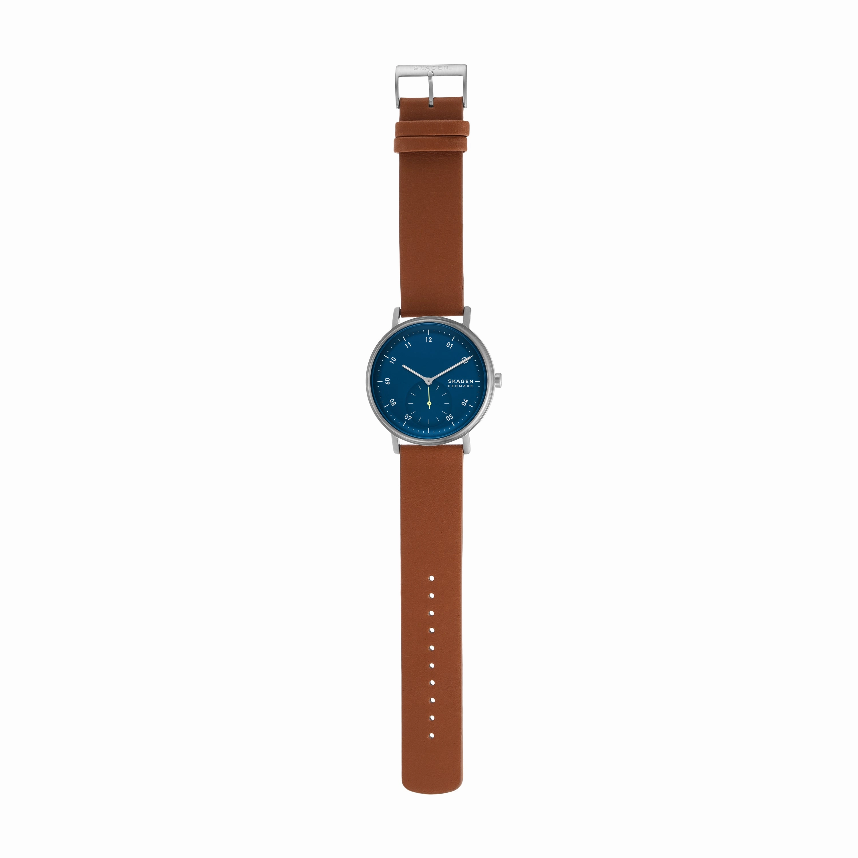 Skagen Kuppel Stylish Leather Strap Watch SKW6888