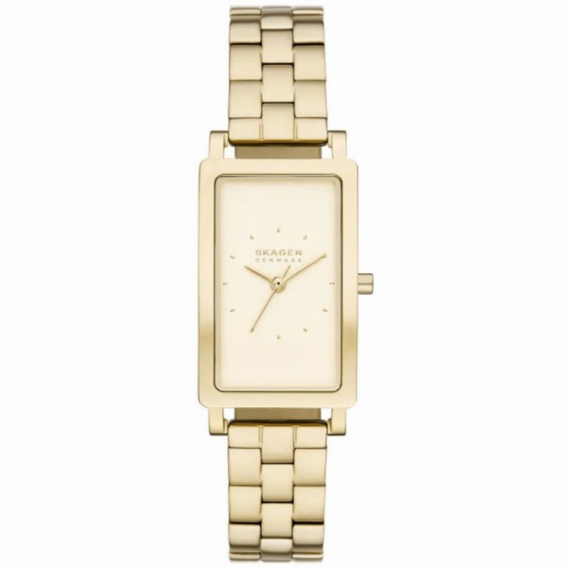 Skagen Women's Watch - Hagen Lille Gold Dial Yellow Gold Case Bracelet | SKW3098