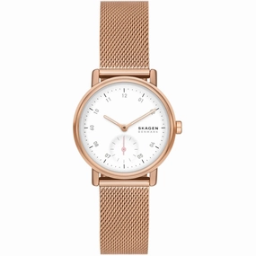 Skagen Women's Watch - Kuppel Lille White Dial Plated Steel Bracelet | SKW3099