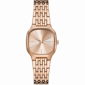 Skagen Women's Watch - Mellem Lille Rose Gold Dial Plated Steel Bracelet | SKW3166