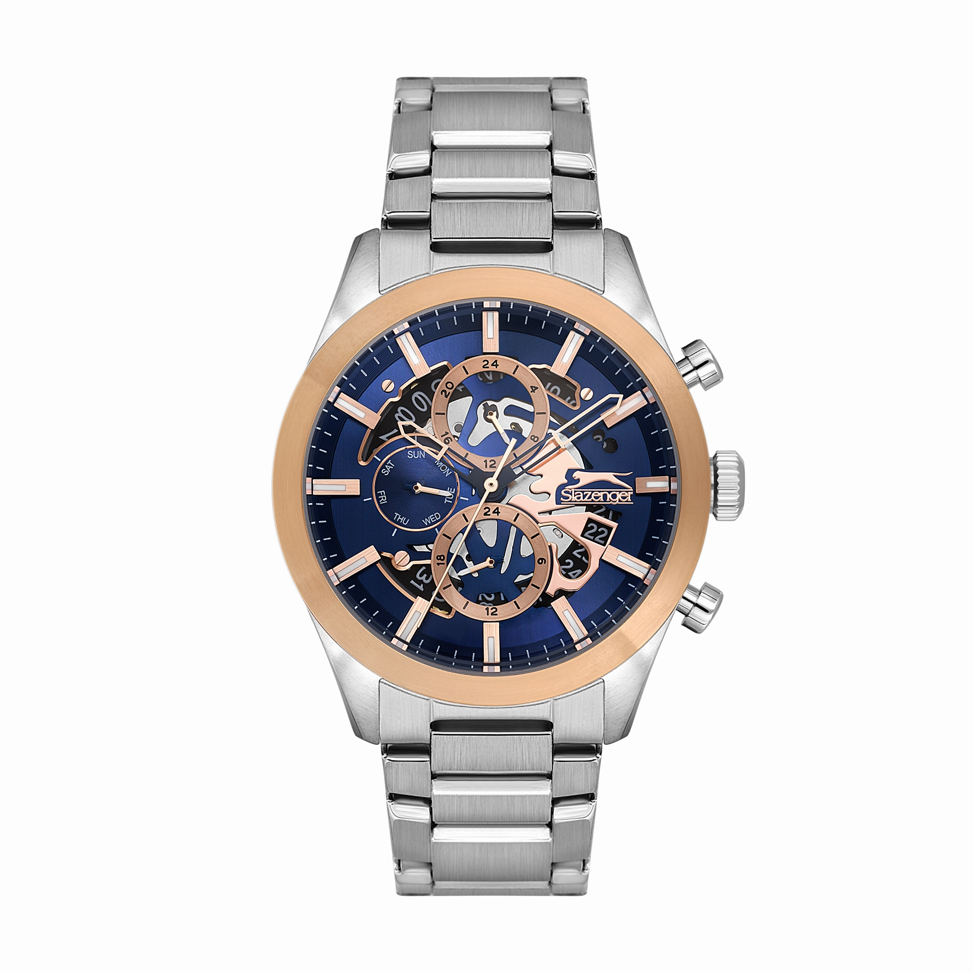Slazenger - SL.9.2399.2.04 - Stainless Steel Multifunction Watch For Men's