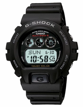 Solar Atomic Multi-Band 6 G-Shock by Casio - Black Resin Band - Auto Calendar
