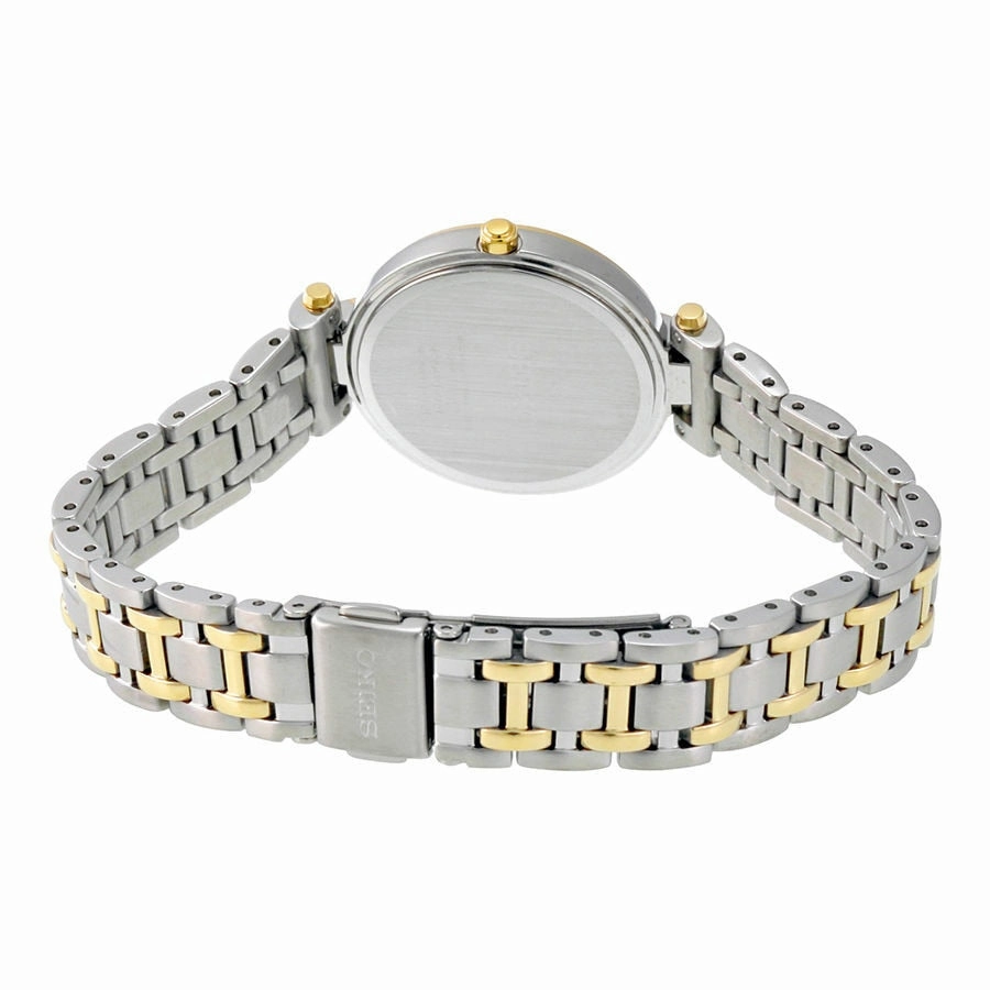 Solar Mother Of Pearl Two-Tone Womens Watch