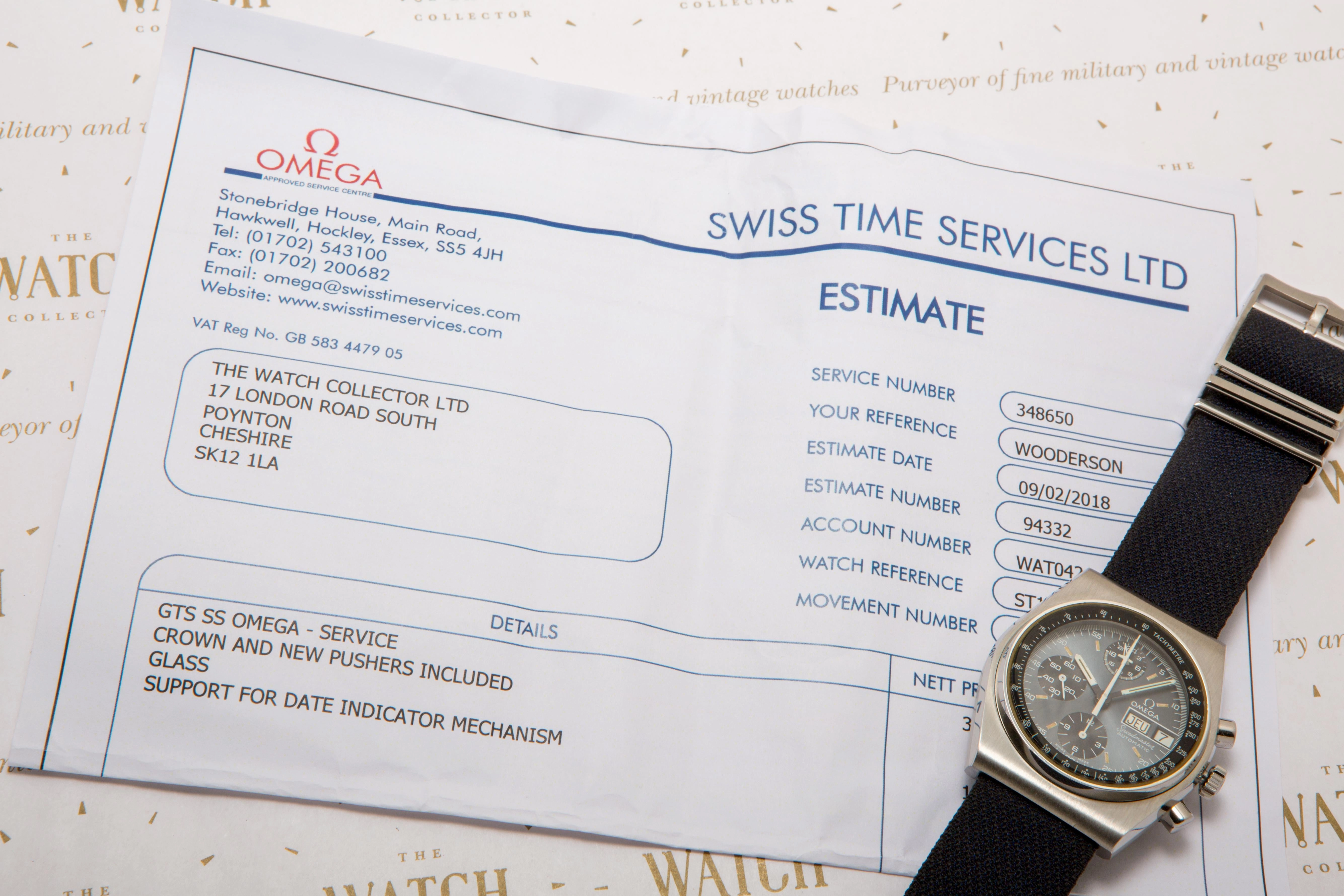 Speedmaster calibre 1045 Chronograph TV dial SOLD