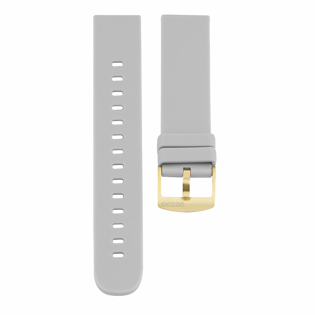Stone Grey rubber strap