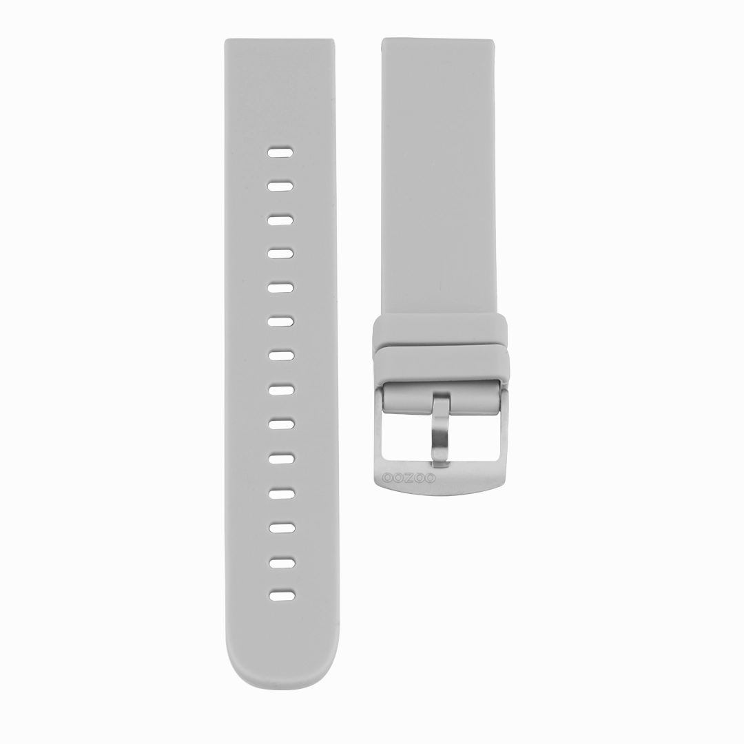 Stone Grey rubber strap