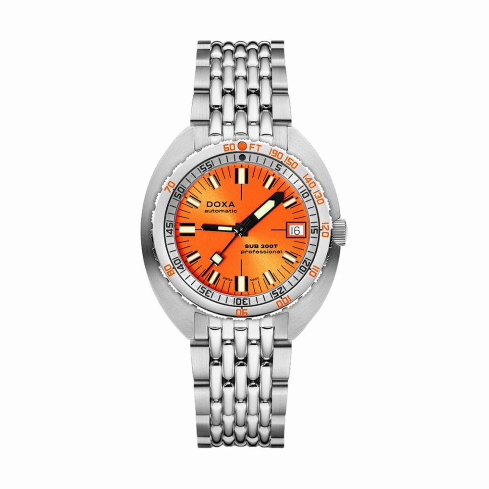 SUB 200T Professional 39mm - Sunray Orange on Bracelet