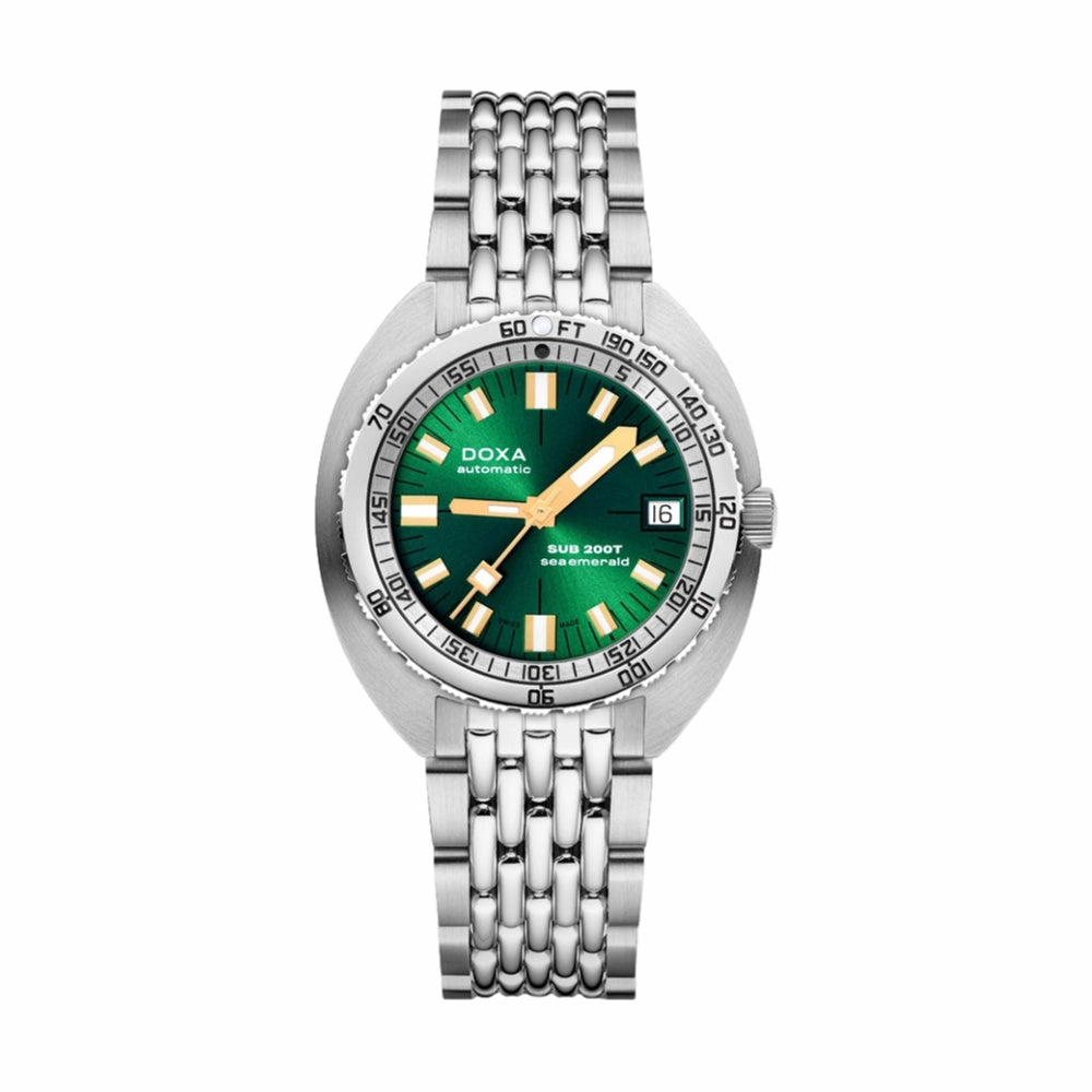 SUB 200T Sea Emerald 39mm - Sunray Green on Bracelet