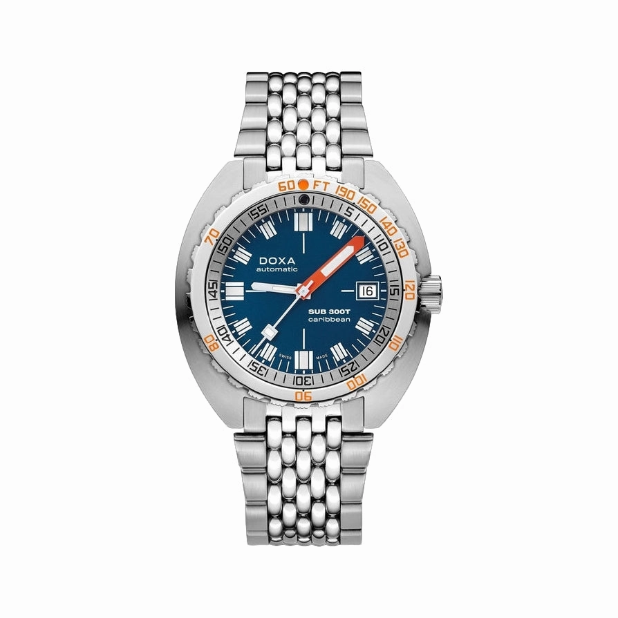 SUB 300T Caribbean 42.5mm - Blue Dial on Bracelet