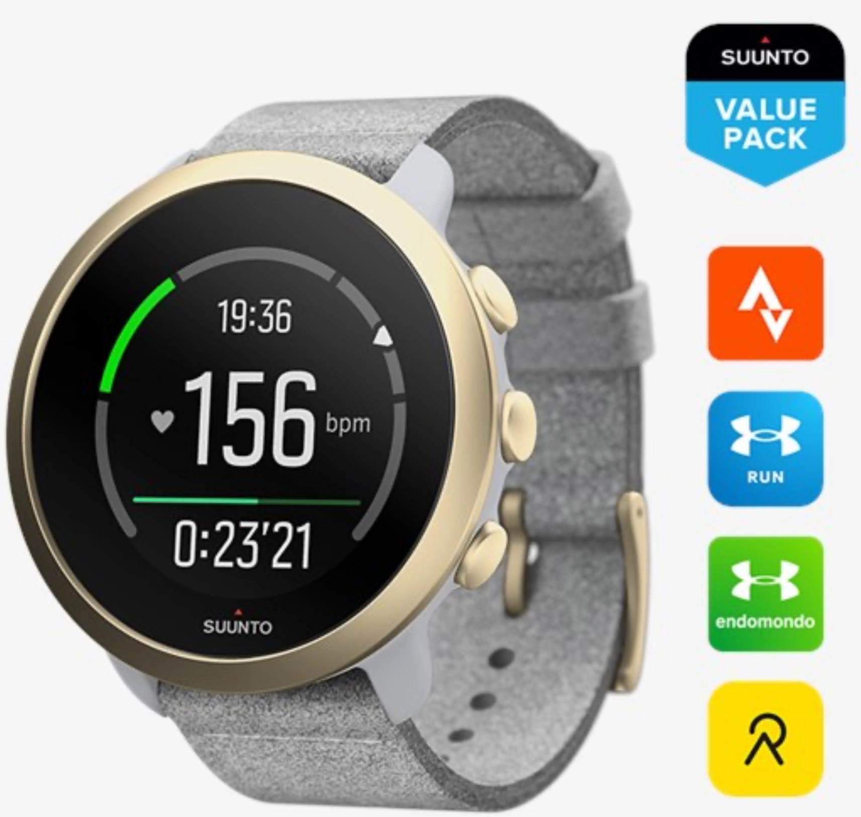 Suunto Watch Suunto 3 Pebble White Light Gold