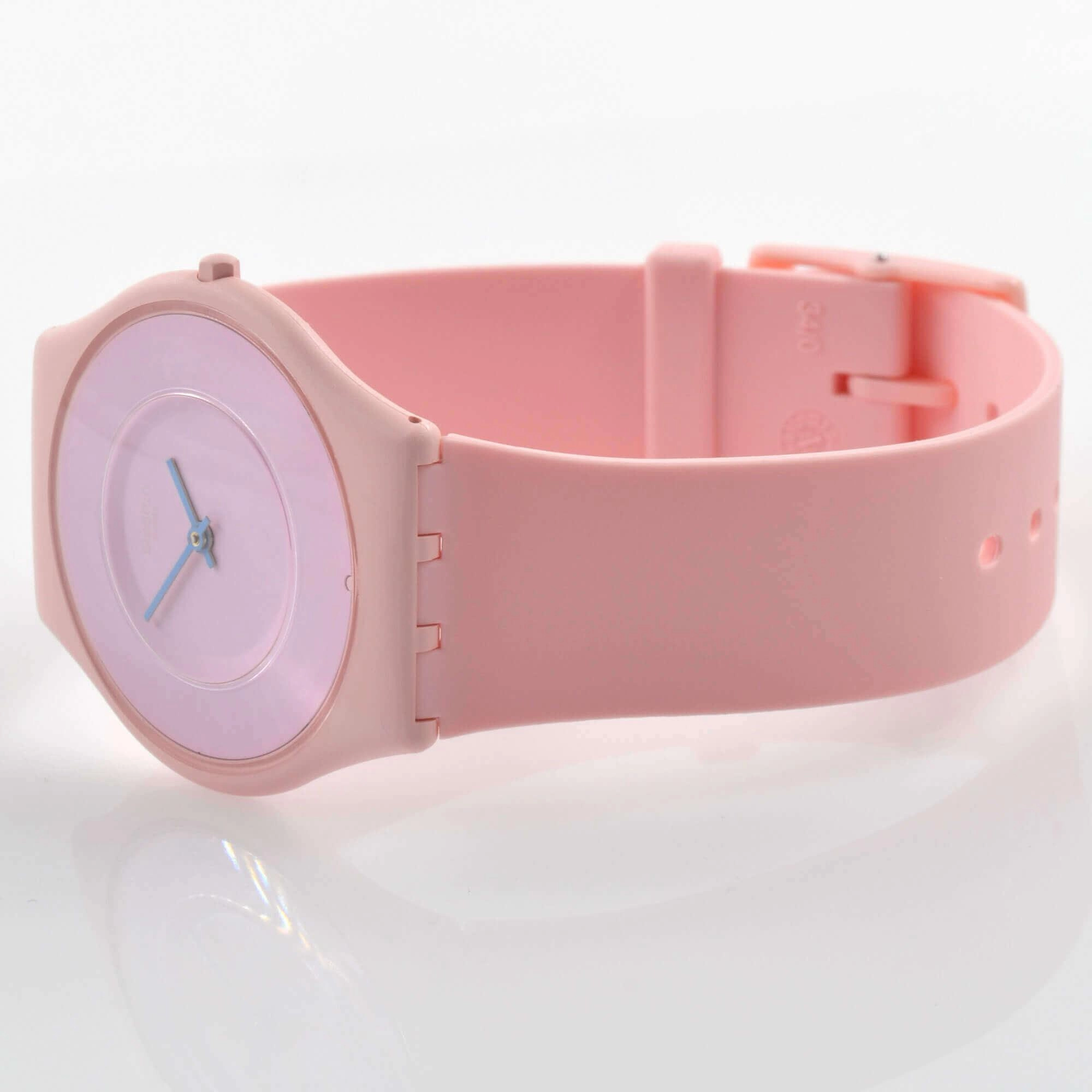 Swatch Unisex Watch - The June Collection Caricia Rosa Pink Dial Quartz | SS09P100