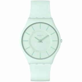 Swatch Unisex Watch - The May Collection Turquoise Lightly rubber strap | SSO8G107