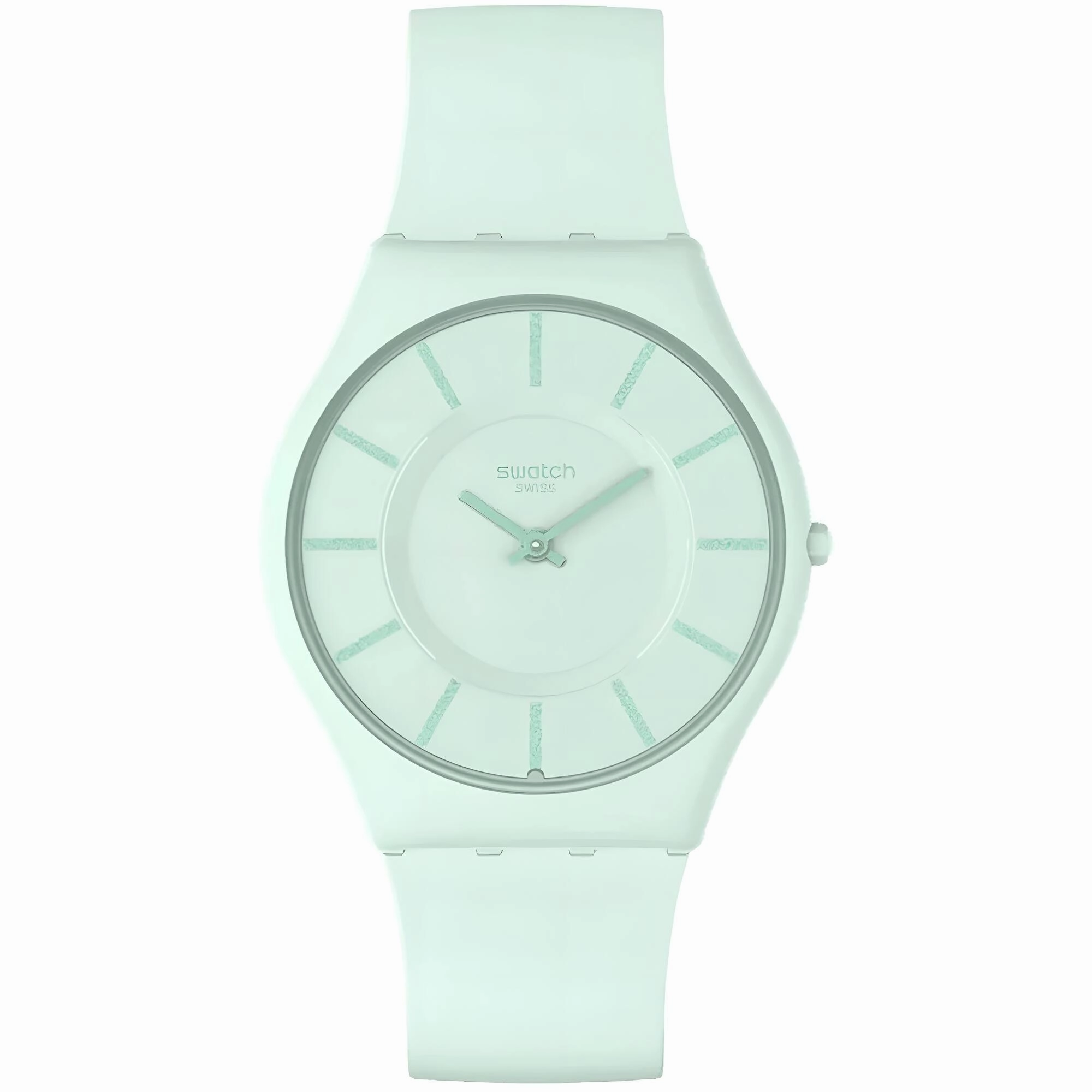 Swatch Unisex Watch - The May Collection Turquoise Lightly rubber strap | SSO8G107