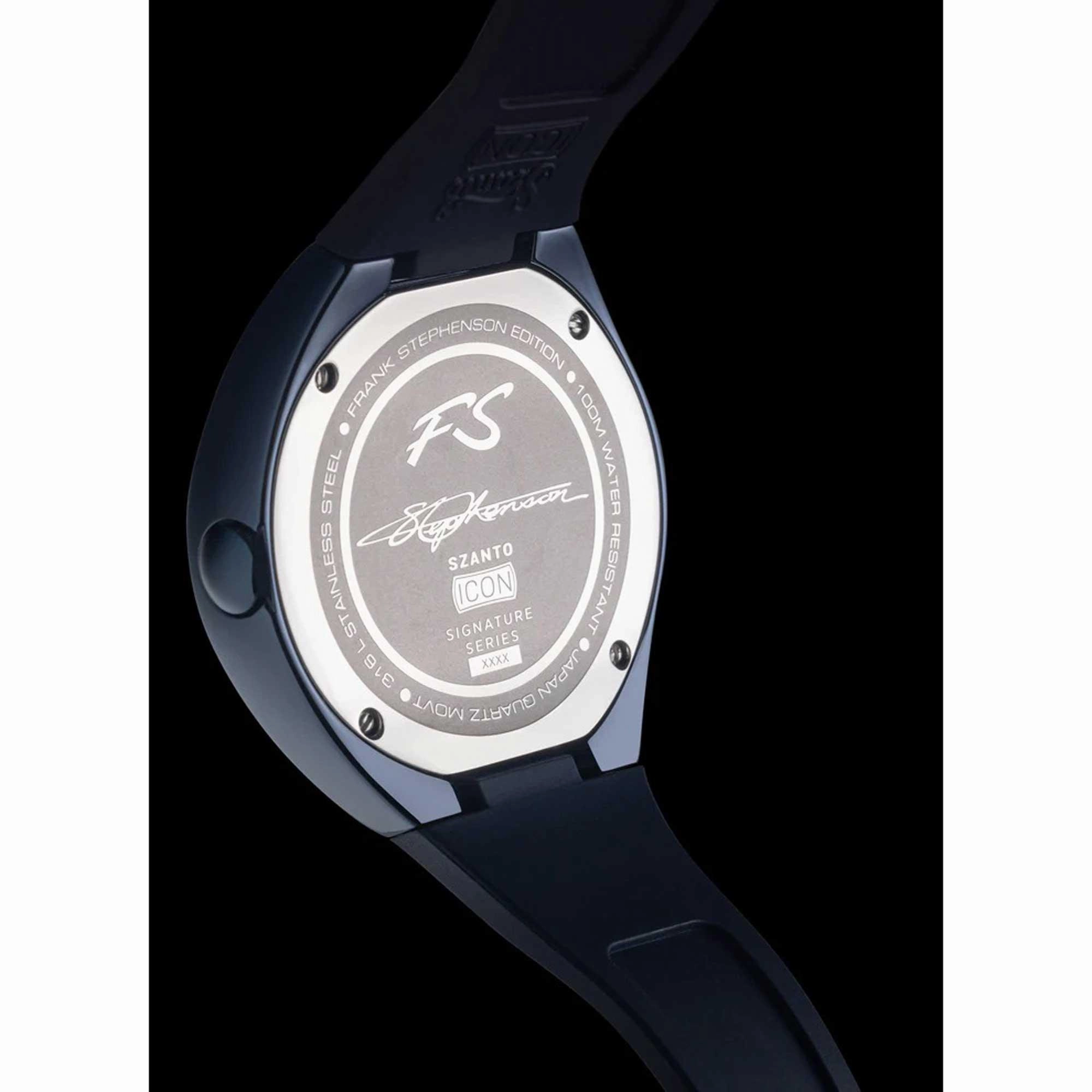 Szanto Icon Unisex Watch - Frank Stephenson Cosmos Grey Case and Strap | IC-FS-9002