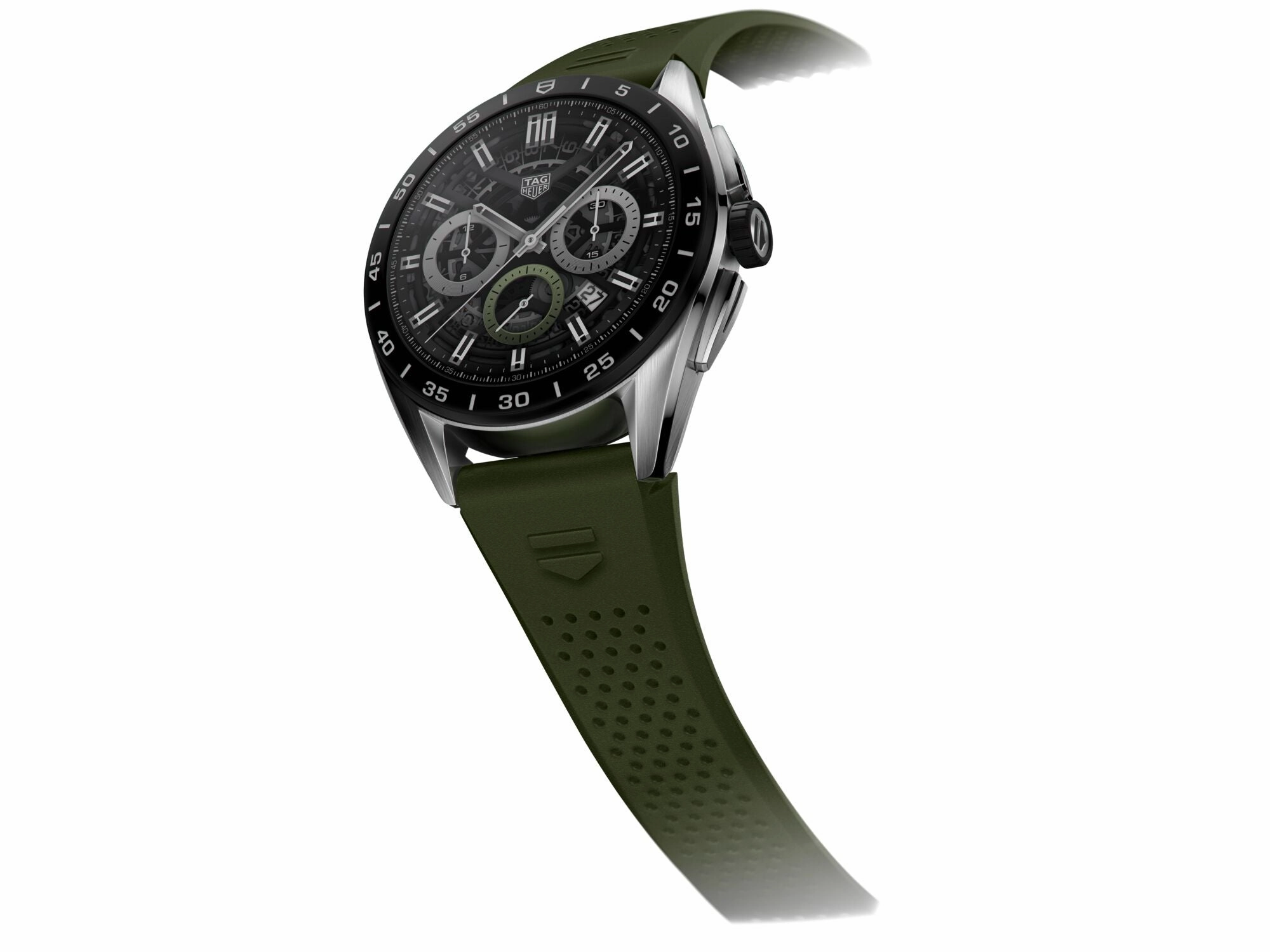 TAG Heuer Watch Connected Calibre E4 45 Khaki Rubber