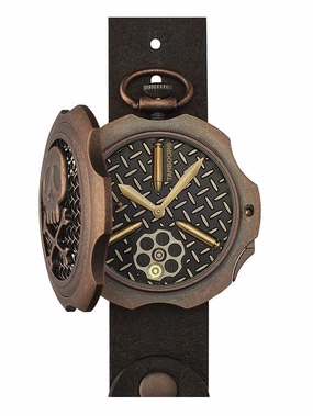 TAMBOORO Mens watch - BULLET - DIRTY BRONZE - TB-102-BR-SL-CP