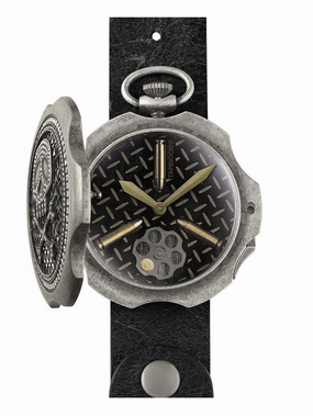 TAMBOORO Mens watch - BULLET - DIRTY SILVER - ZIRCONIA - TB-102-SL-ZW-SL-CP