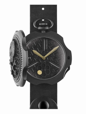 TAMBOORO Mens watch - BULLET BLACK PVD - ZIRCONIA TB-102-BK-ZB-BK-CP