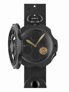TAMBOORO Mens watch - ONE SHOT - BLACK PVD - ZIRCONIA - TB-100-BK-ZB-BK-CP