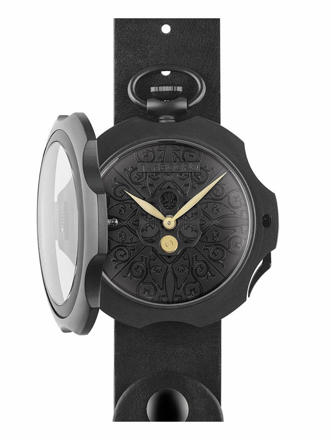 TAMBOORO Mens watch - TATTOO - BLACK PVD - TB-101-BK-BK-CP