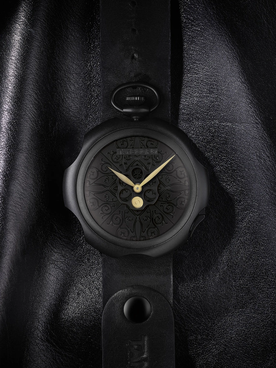TAMBOORO Mens watch - TATTOO - BLACK PVD - TB-101-BK-BK-CP