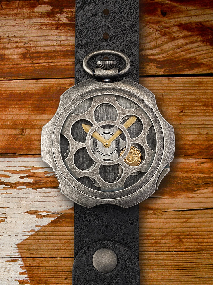 TAMBOORO Mens watch ONE SHOT DIRTY SILVER - TB-100-SL-SL-CP
