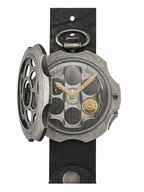 TAMBOORO Mens watch ONE SHOT DIRTY SILVER - TB-100-SL-SL-CP