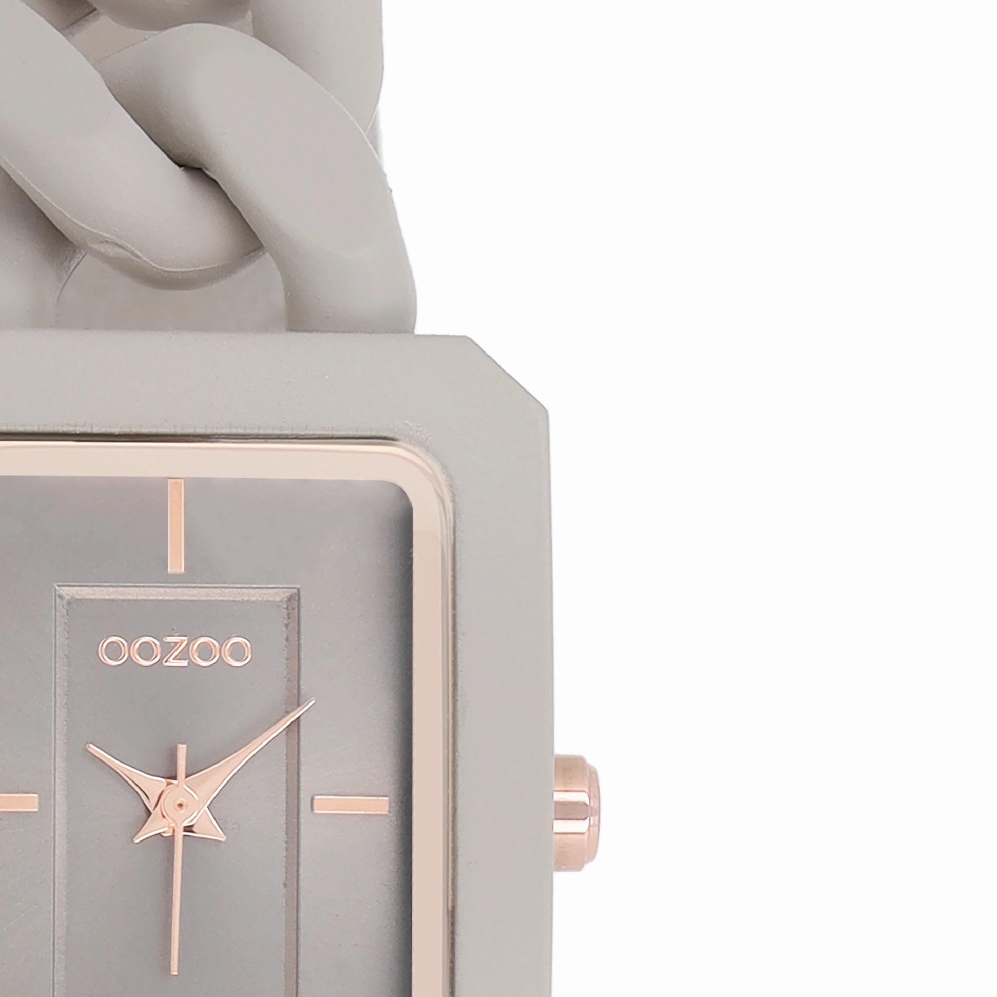 Taupe OOZOO watch with chain bracelet - C11275