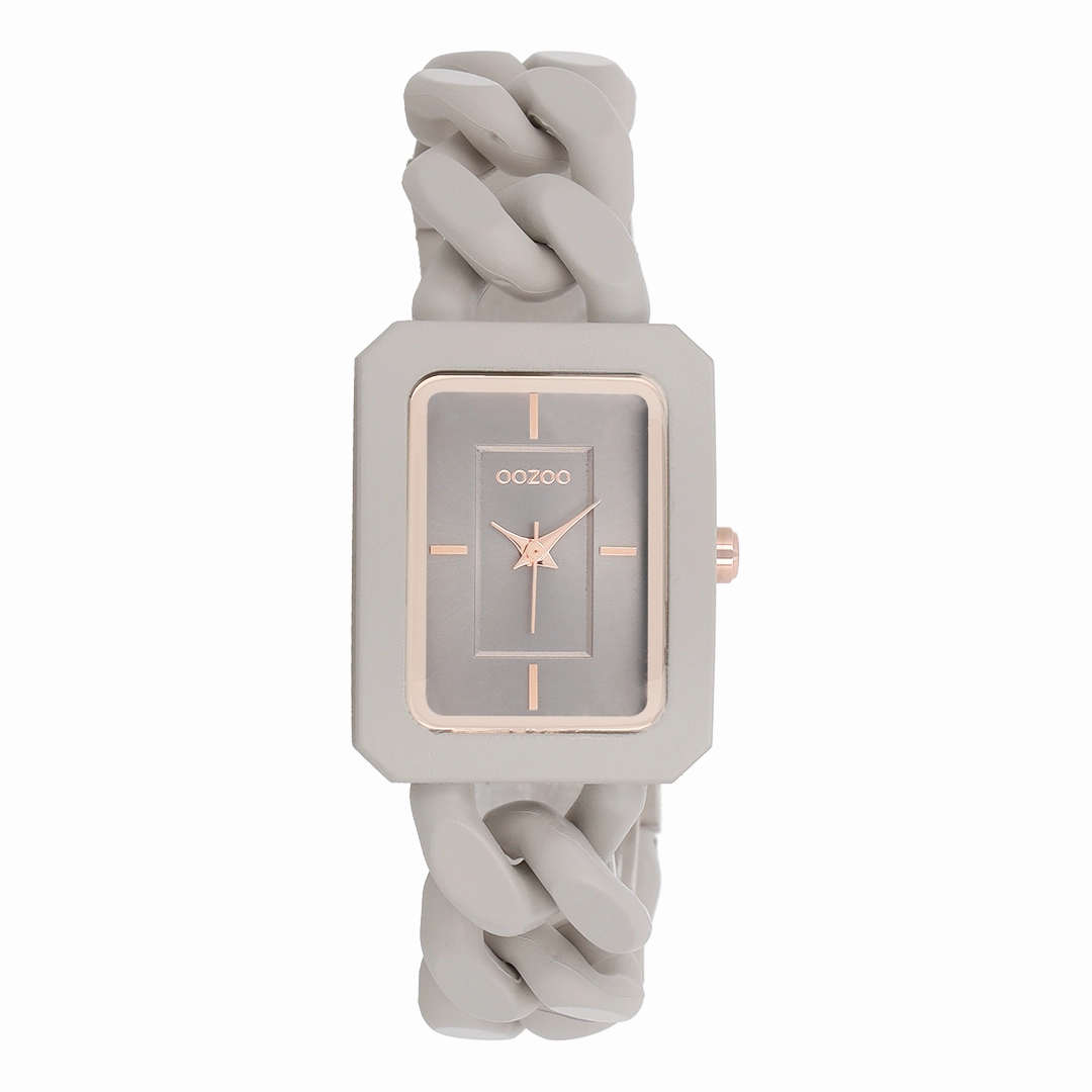 Taupe OOZOO watch with chain bracelet - C11275