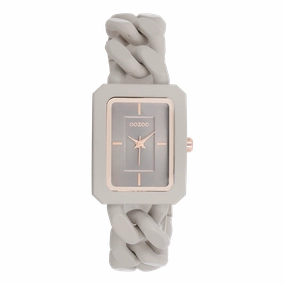 Taupe OOZOO watch with chain bracelet - C11275