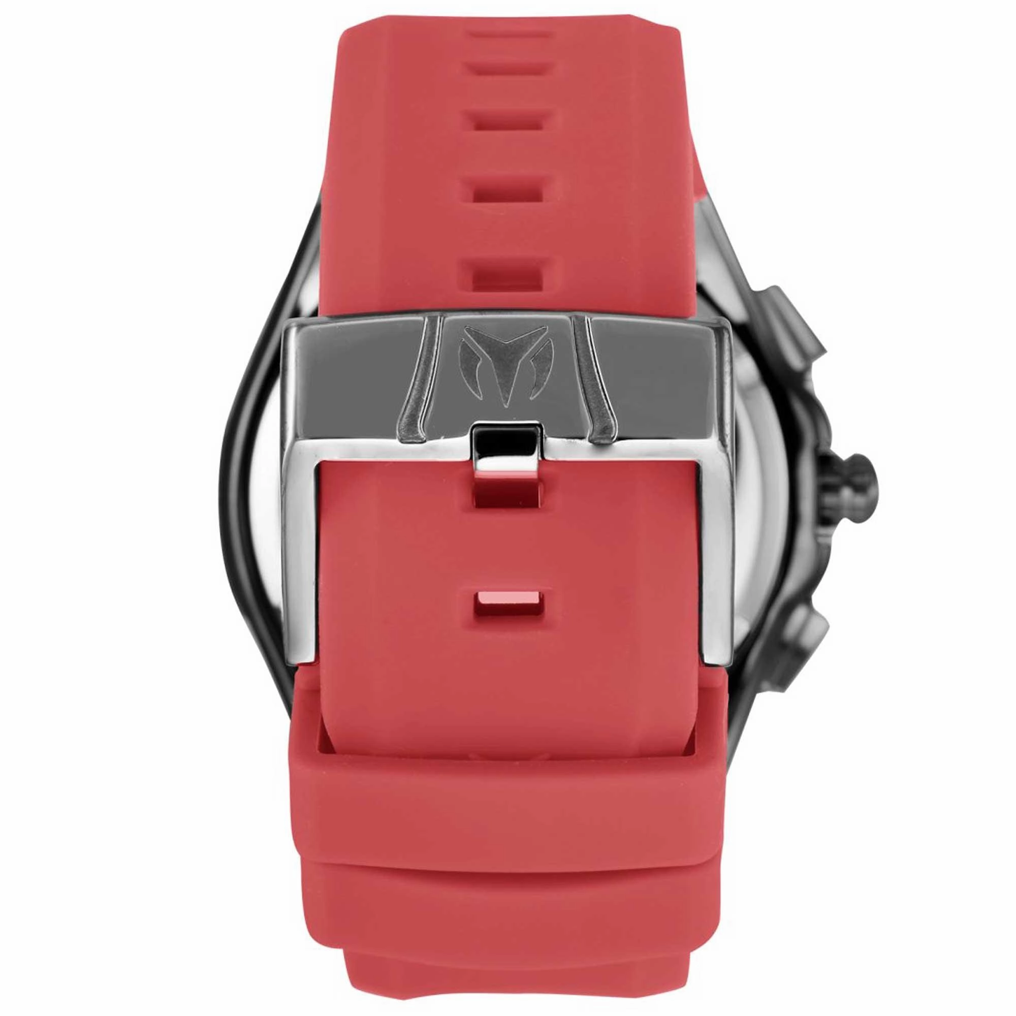 Technomarine Men's Chrono Watch - Manta Ocean Gunmetal Dial Burgundy Strap | TM-221038