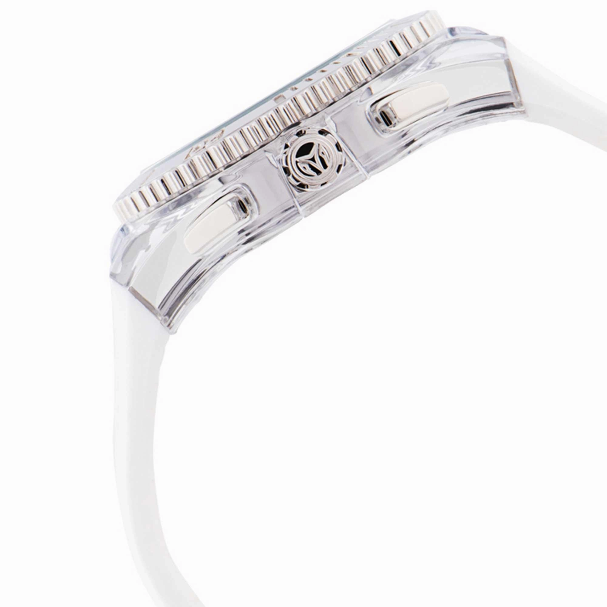Technomarine Men's Chronograph Watch - Cruise Star Silver Dial White Strap | TM-115215